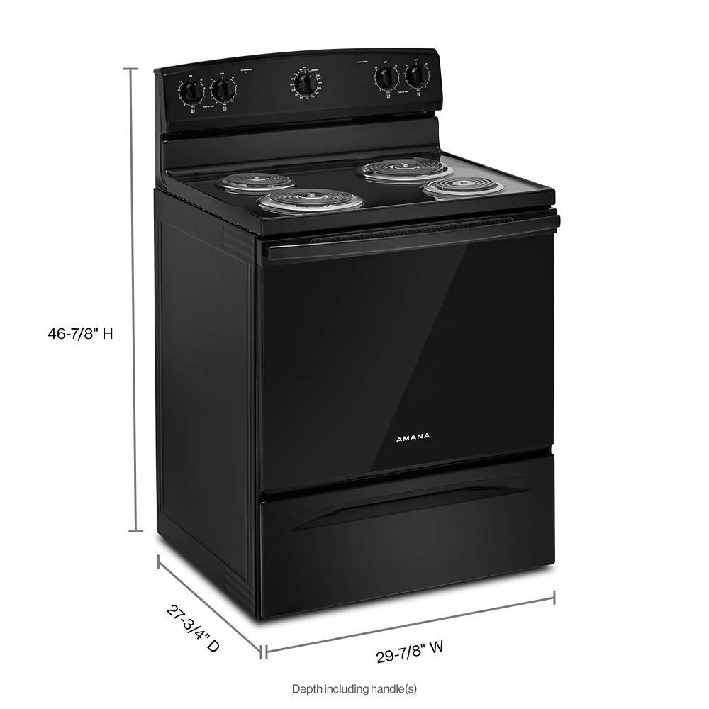 Amana ACR4203MNB Amana® 30-Inch Electric Range With Easy-Clean Glass Door - Image 5