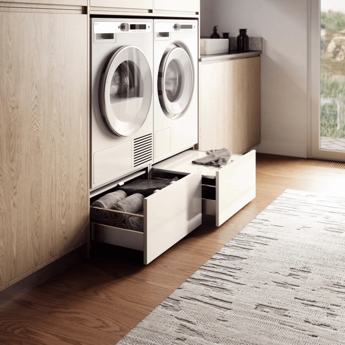 Asko HPS5323W Pull-Out Drawer For Laundry - Image 3
