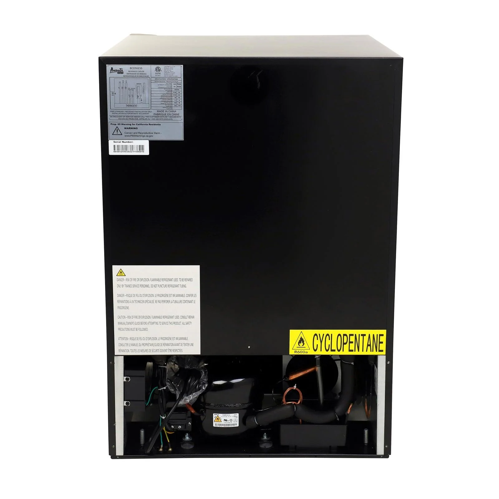 Avanti BCD50Z3S 126 Can Beverage Center - Image 7