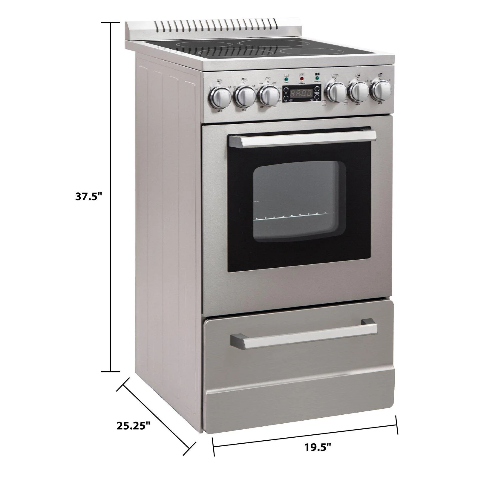 Avanti DER20P3S 20" Elite Series Electric Range - Image 7