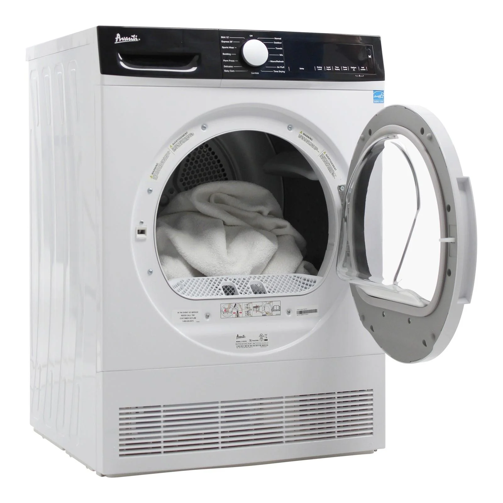 Avanti FLD40V0W 4.0 Cu. Ft. Front Load Dryer - Image 4