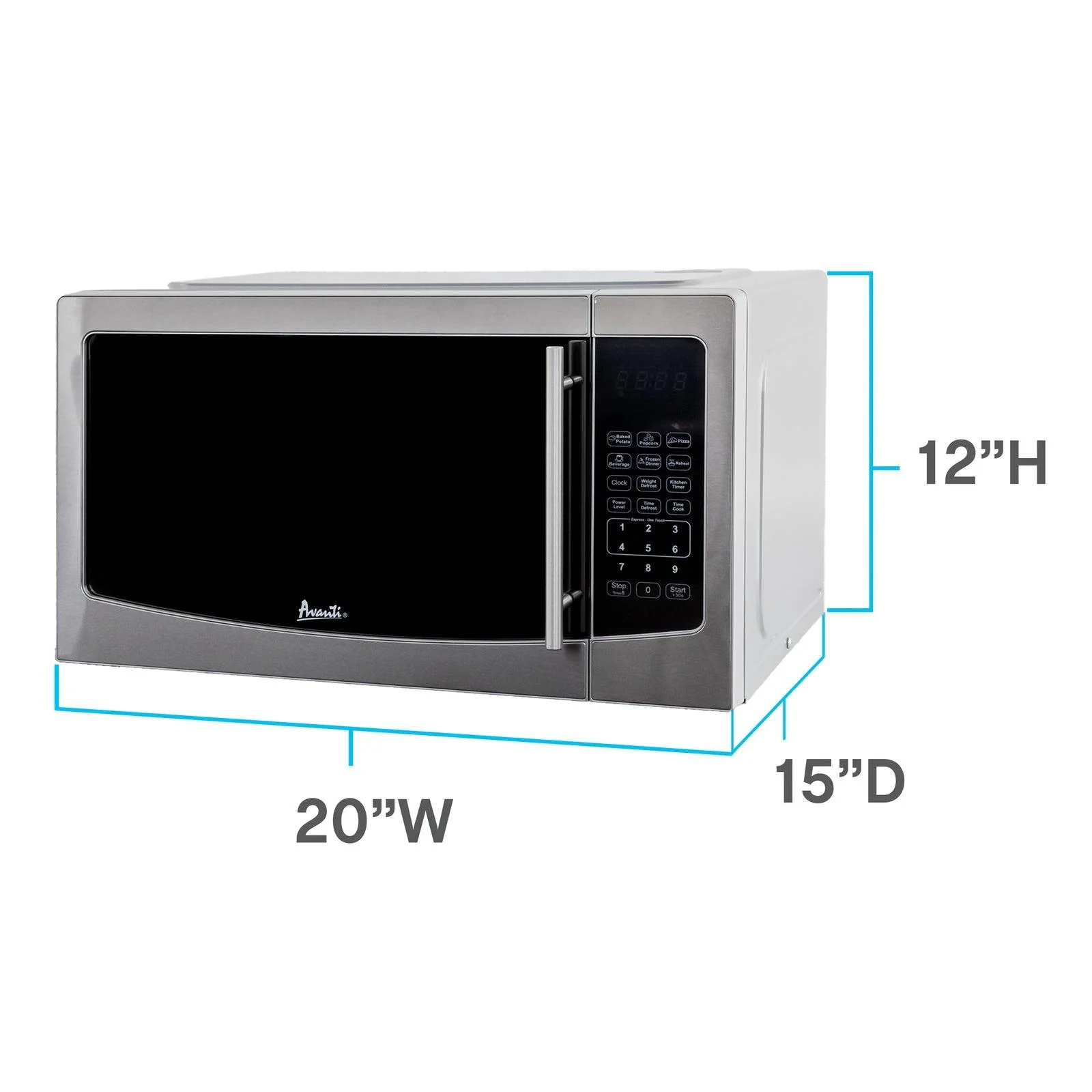 Avanti MT116V4M Avanti 1.1 Cu. Ft. Microwave Oven - Mirrored / 1.1 Cu. Ft. - Image 5