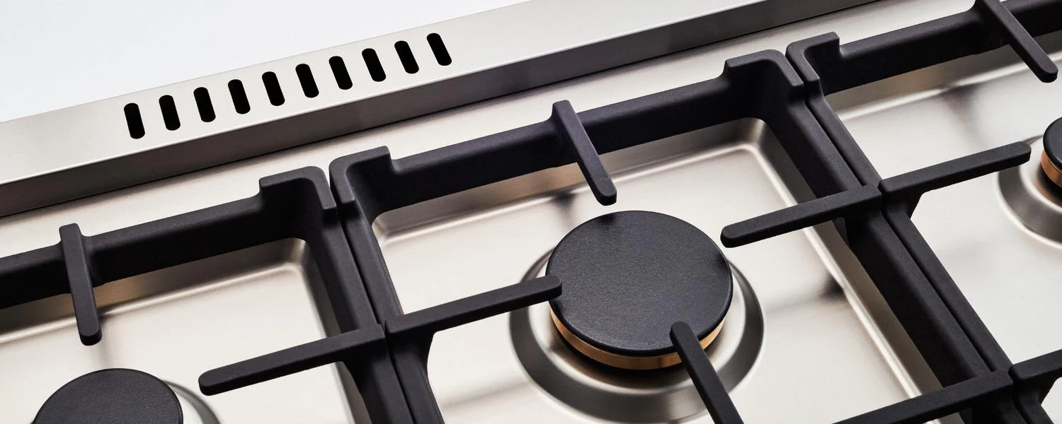 Bertazzoni PRO486BTFGMART 48 Inch All-Gas Range 6 Brass Burners And Griddle Arancio - Image 3
