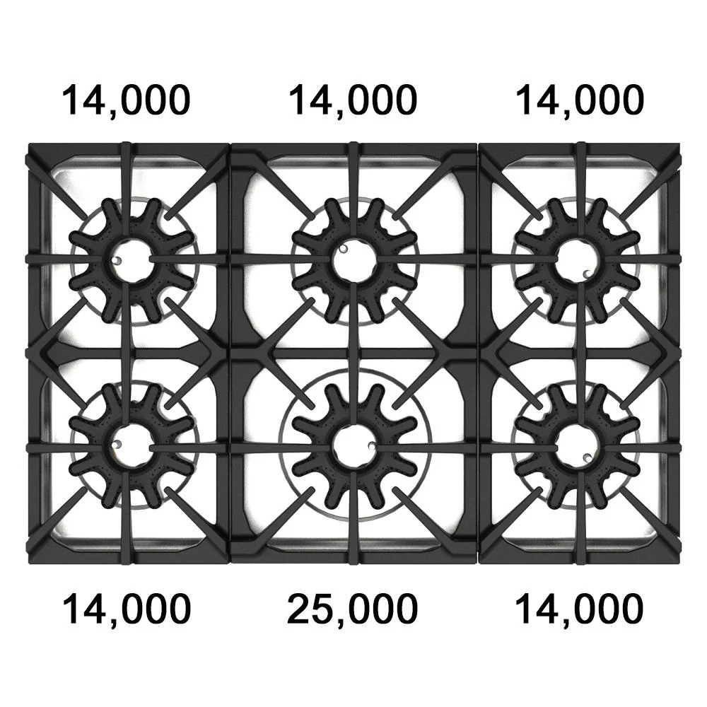 Bluestar BSDCTX8366B 36" X-8 Cooktop - Image 7