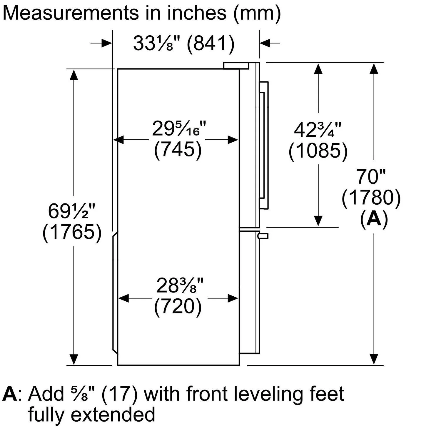 Bosch B36FD50SNS 500 Series French Door Bottom Mount Refrigerator 36'' Easy Clean Stainless Steel B36Fd50Sns - Image 16