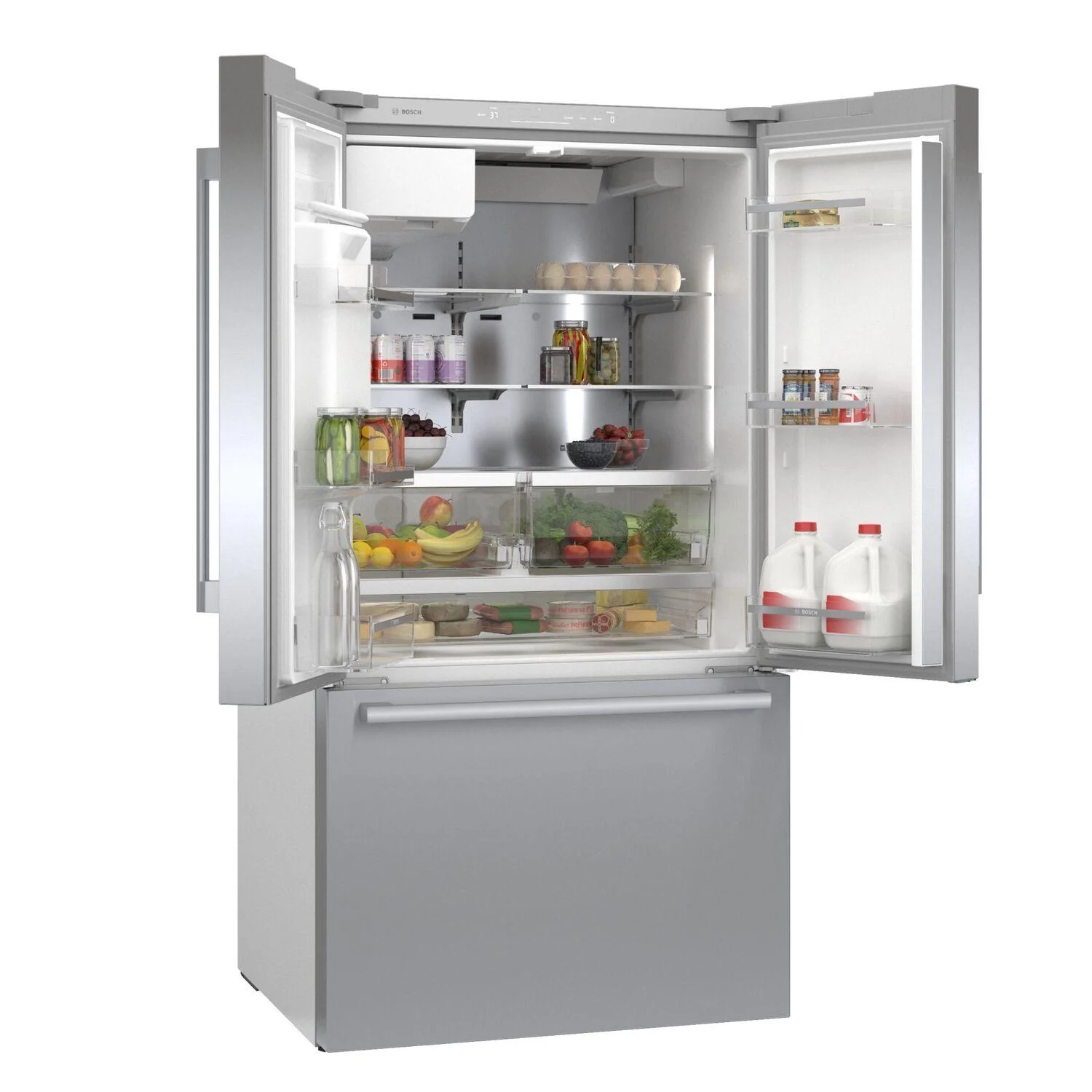 Bosch B36FD50SNS 500 Series French Door Bottom Mount Refrigerator 36'' Easy Clean Stainless Steel B36Fd50Sns - Image 4