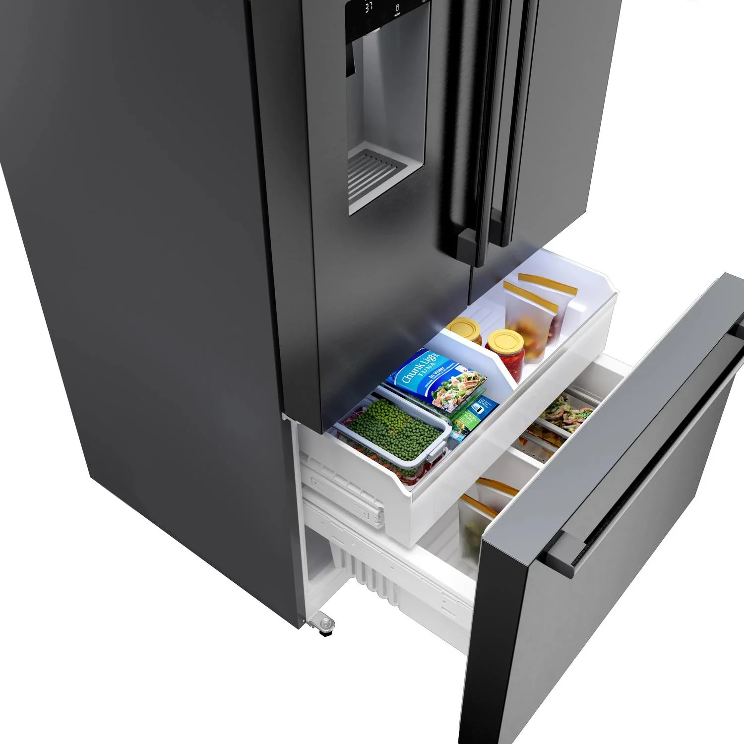 Bosch B36FD52SNB 500 Series French Door Bottom Mount Refrigerator 36" Black Stainless Steel - Image 13