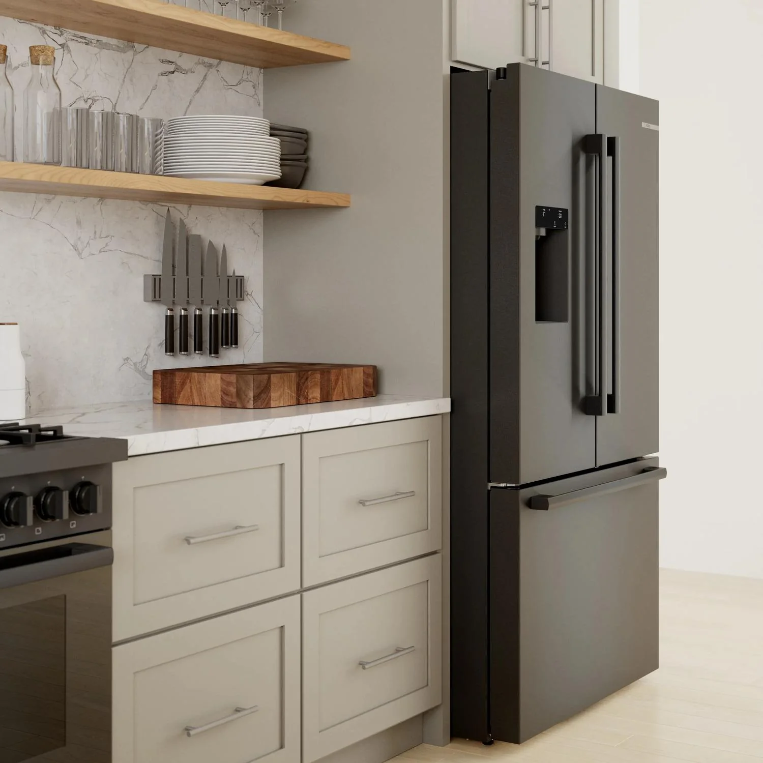 Bosch B36FD52SNB 500 Series French Door Bottom Mount Refrigerator 36" Black Stainless Steel - Image 20