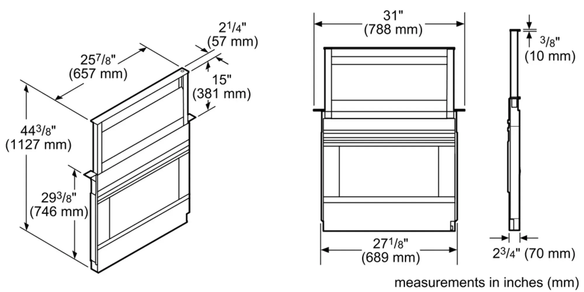 Bosch HDD80052UC 800 Series, Downdraft Hood, 30'', Stainless Steel Blower Sold Separately - Image 5