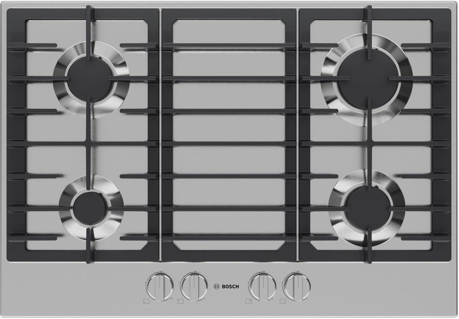Bosch NGM3051UC 300 Series Gas Cooktop Stainless Steel
