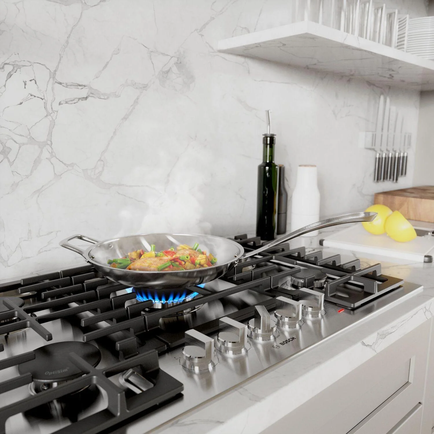 Bosch NGM5658UC 500 Series Gas Cooktop 36'' Stainless Steel Ngm5658Uc - Image 5