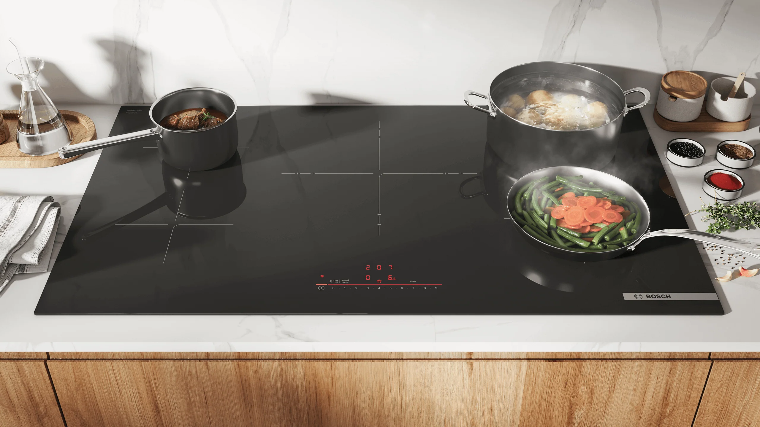 Bosch NIT5663UC 500 Series, Induction Hob, 36'', Surface Mount Without Frame - Image 10