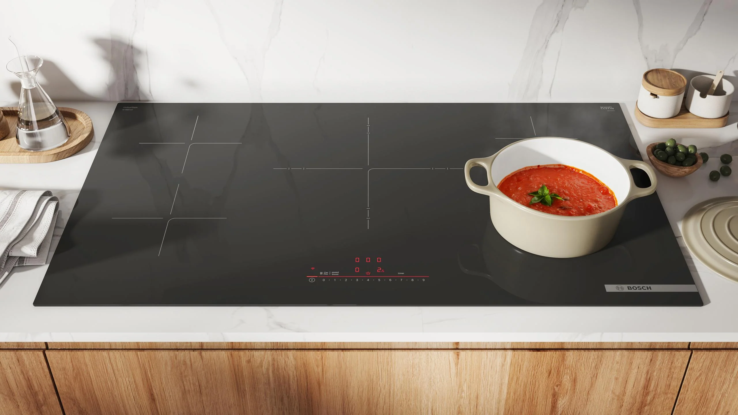 Bosch NIT5663UC 500 Series, Induction Hob, 36'', Surface Mount Without Frame - Image 2