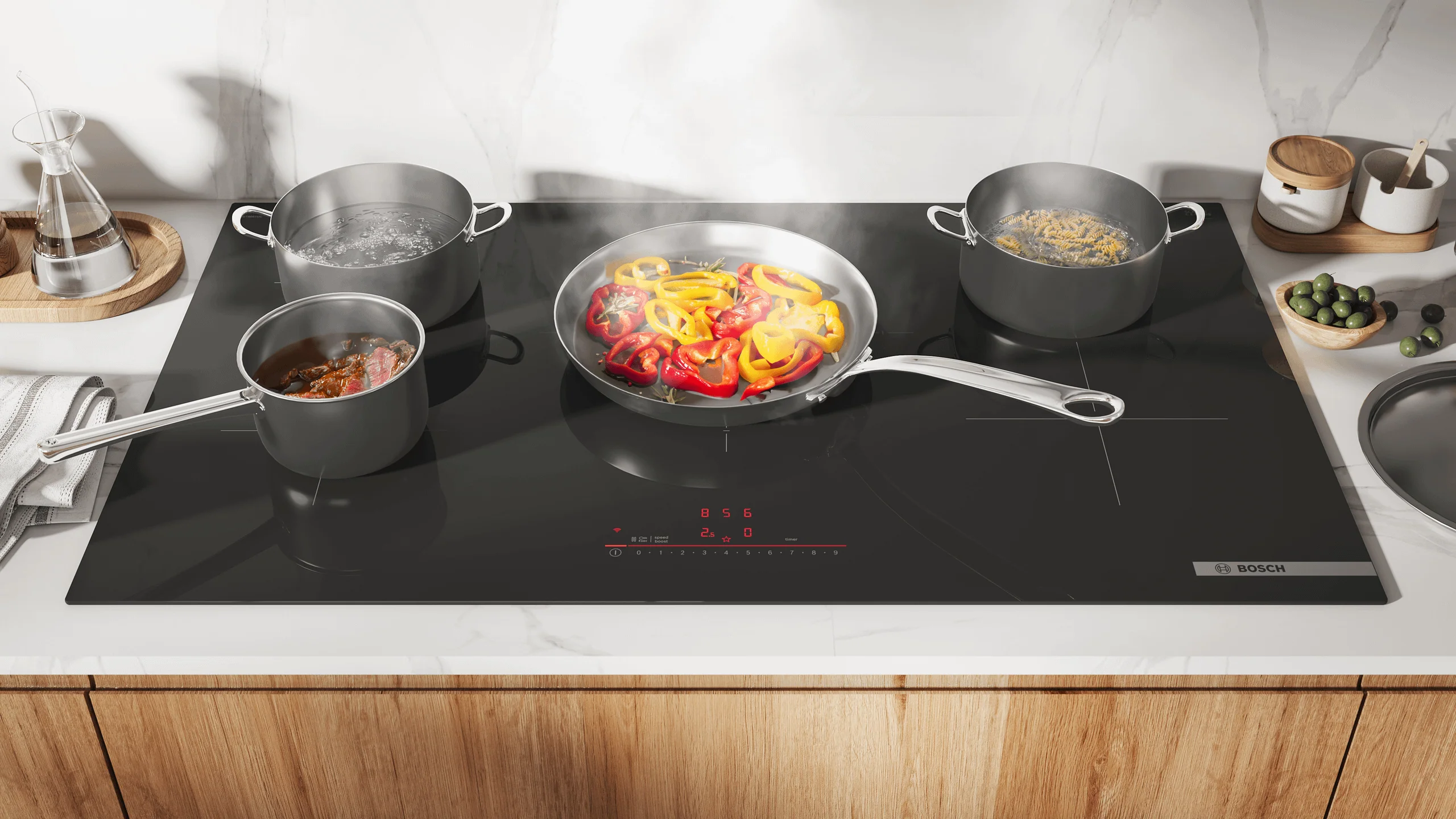 Bosch NIT5663UC 500 Series, Induction Hob, 36'', Surface Mount Without Frame - Image 9