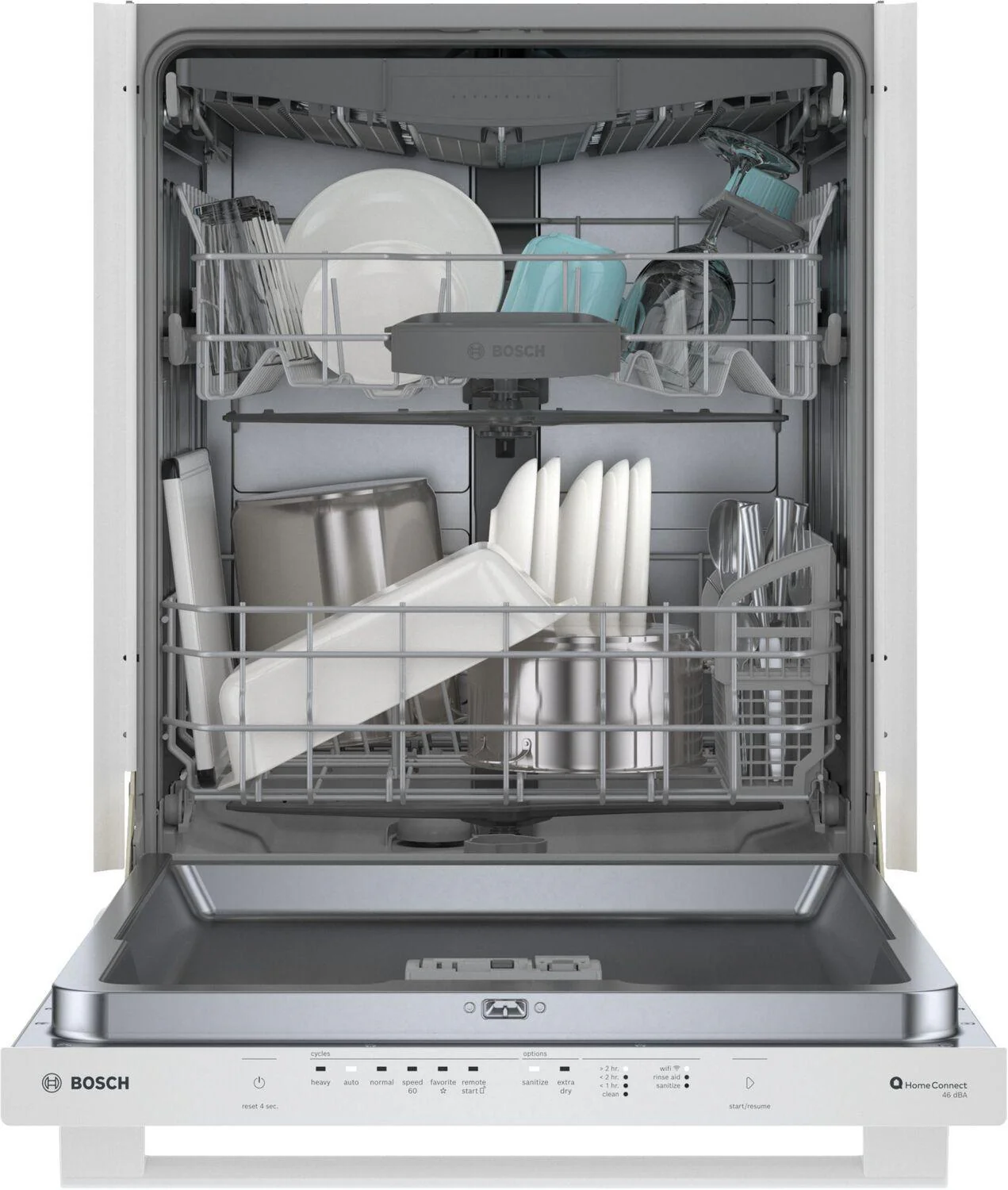 Bosch SHX5AEM2N 100 Premium Dishwasher 24" White - Image 5