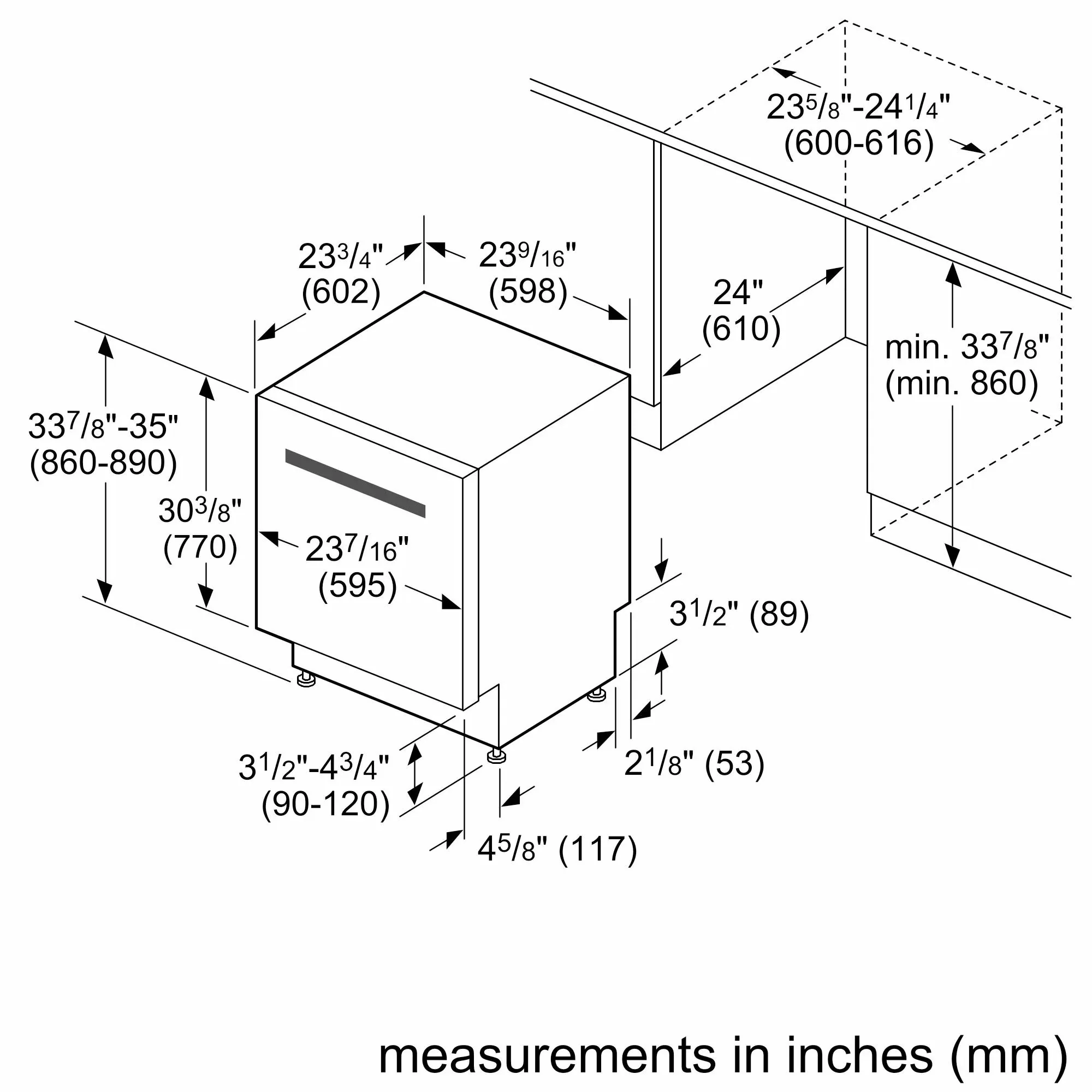 Bosch SHX65DM5N 500 Series, Built-Under Dishwasher, 24'', Brushed Steel Anti-Fingerprint - Image 26