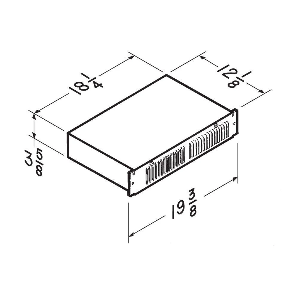 Broan 114 Broan® Kickspace Heater, 1500W 240Vac, 750/1500 W 120 Vac - Image 3