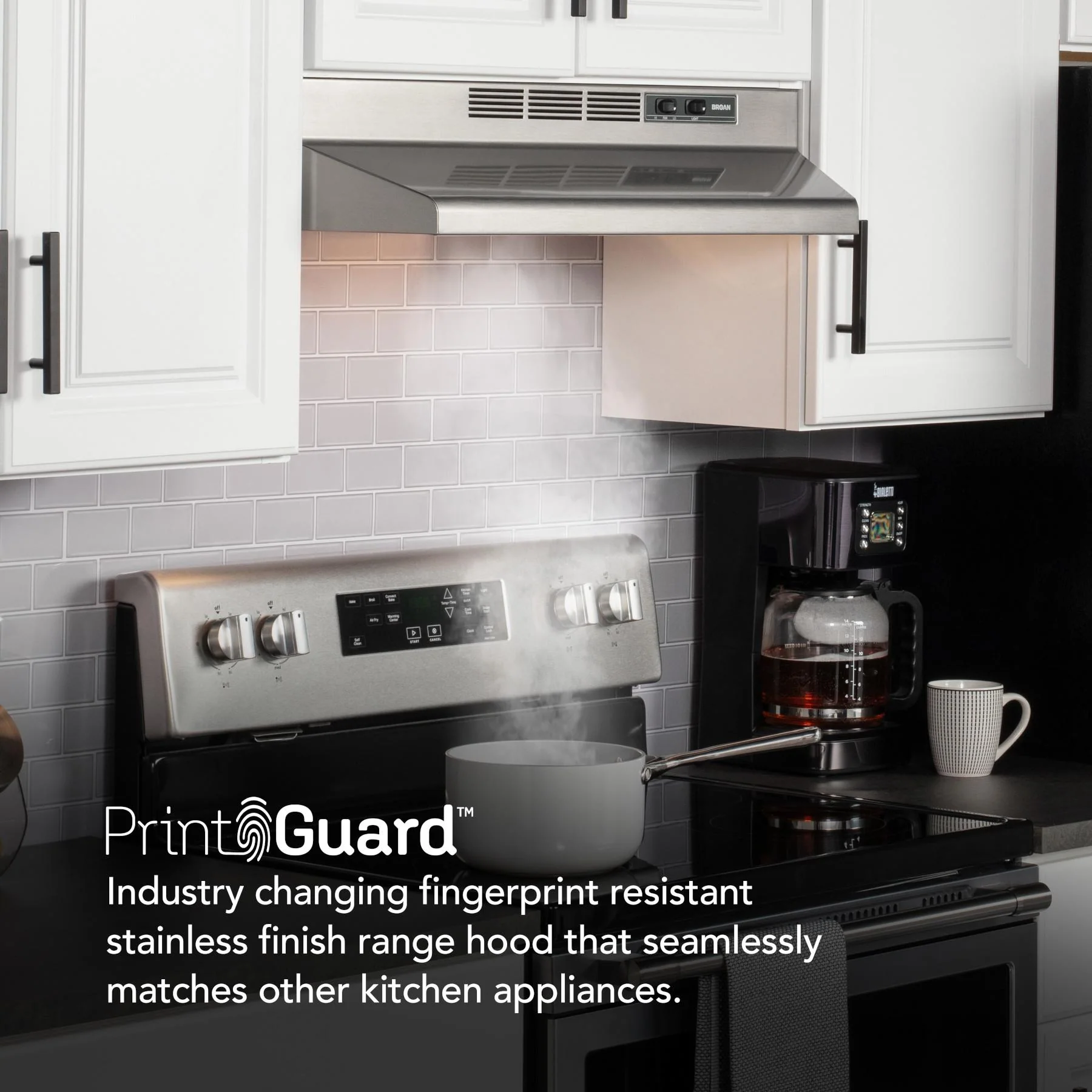 Broan 4124SF Broan® 24-Inch Ductless Under-Cabinet Range Hood, Stainless Finish - Image 2
