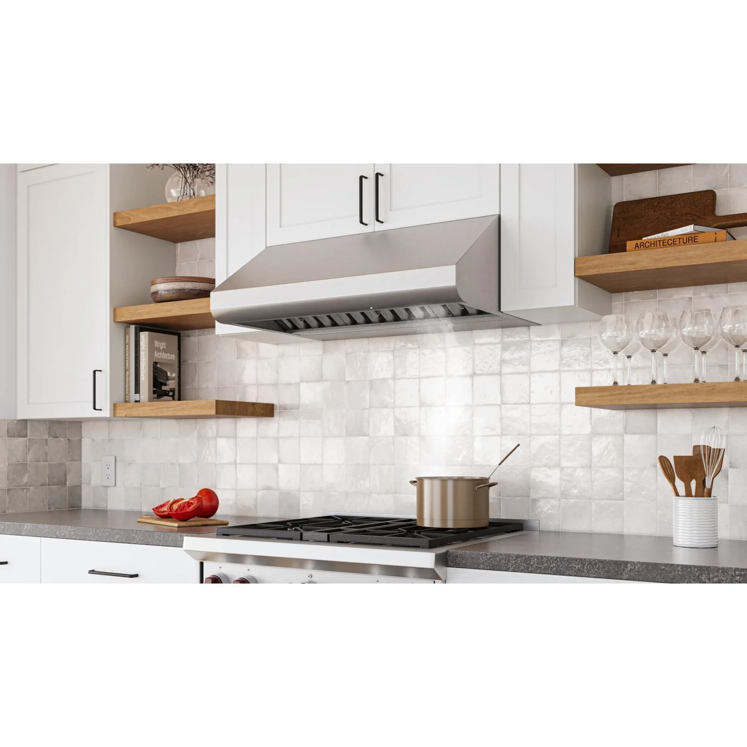 Broan E6430SSM Broan 650 Max Blower Cfm, <0.3 Sones 30-Inch Stainless Steel Pro-Style Range Hood - Image 3