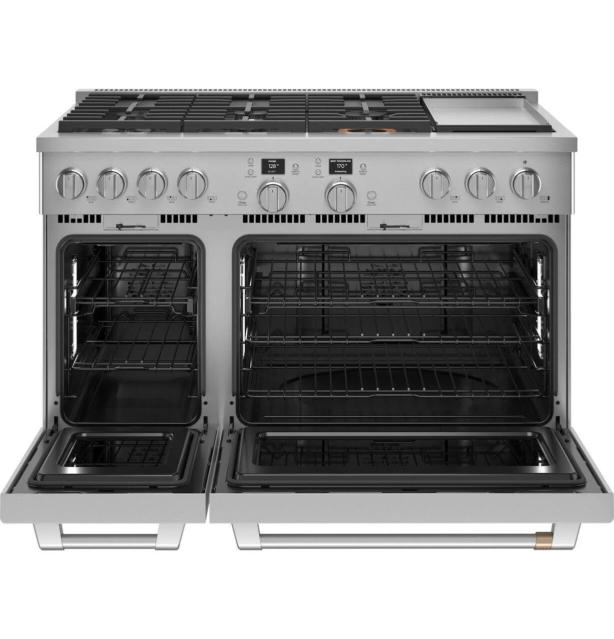 Cafe C2Y486P2TS1 Café™ 48" Smart Dual-Fuel Commercial-Style Range With 6 Burners And Griddle (Natural Gas) - Image 2