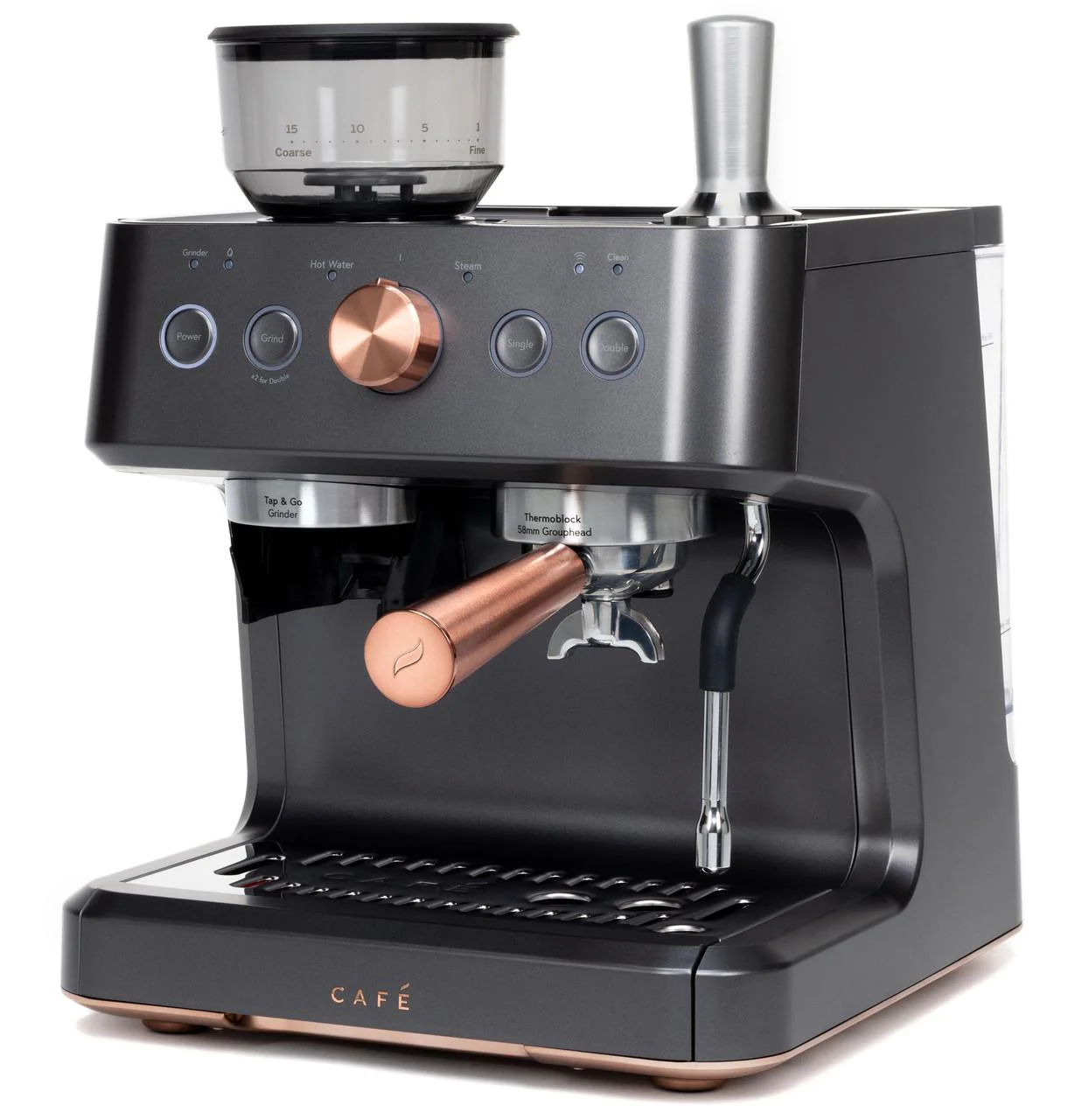 Cafe C7CESAS3RD3 Café™ Bellissimo Semi Automatic Espresso Machine + Frother - Image 4