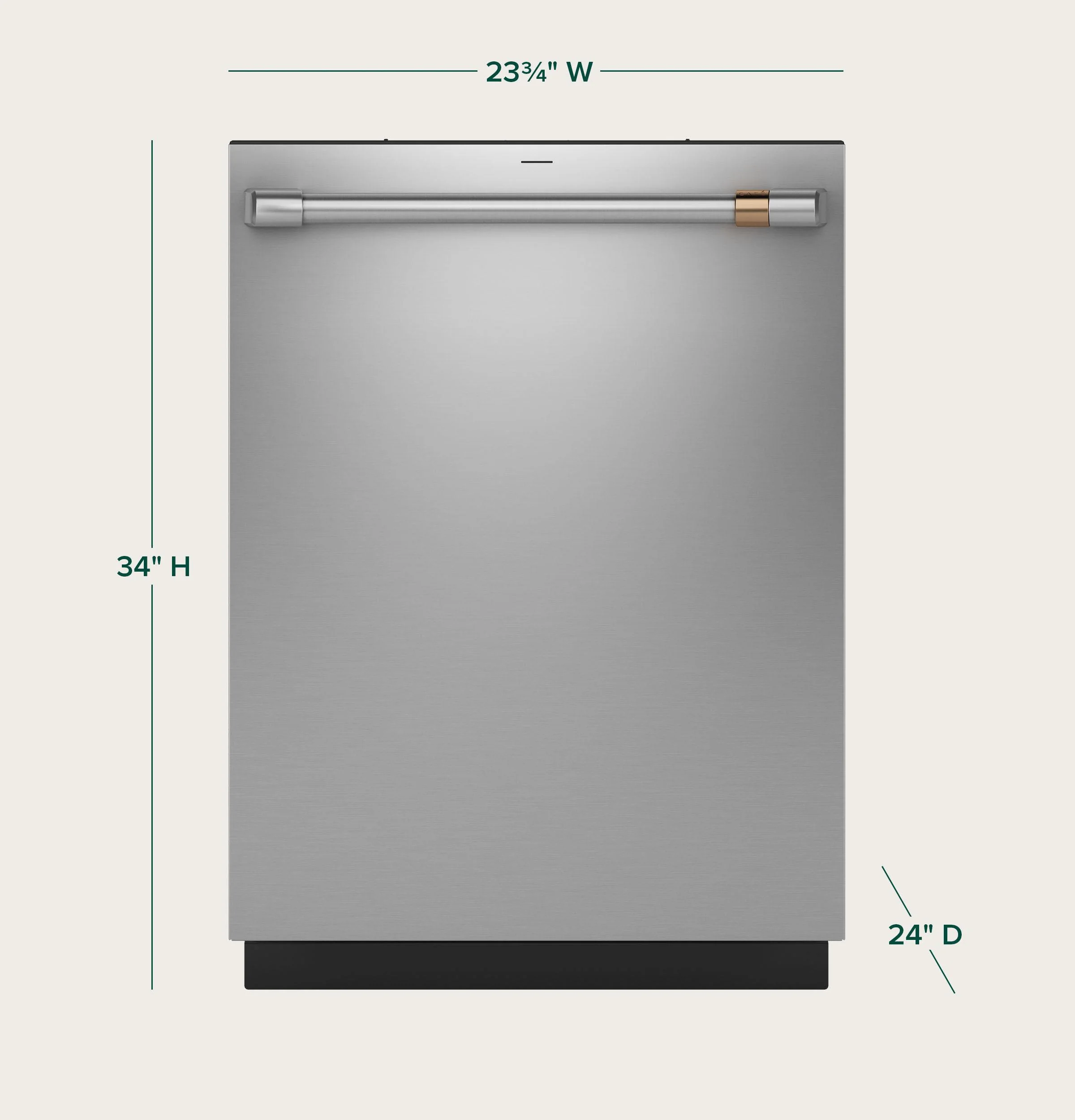 Cafe CDT828P2VS1 Café™ Customfit Energy Star Stainless Interior Smart Dishwasher With Ultra Wash & Dry, 42 Dba - Image 6