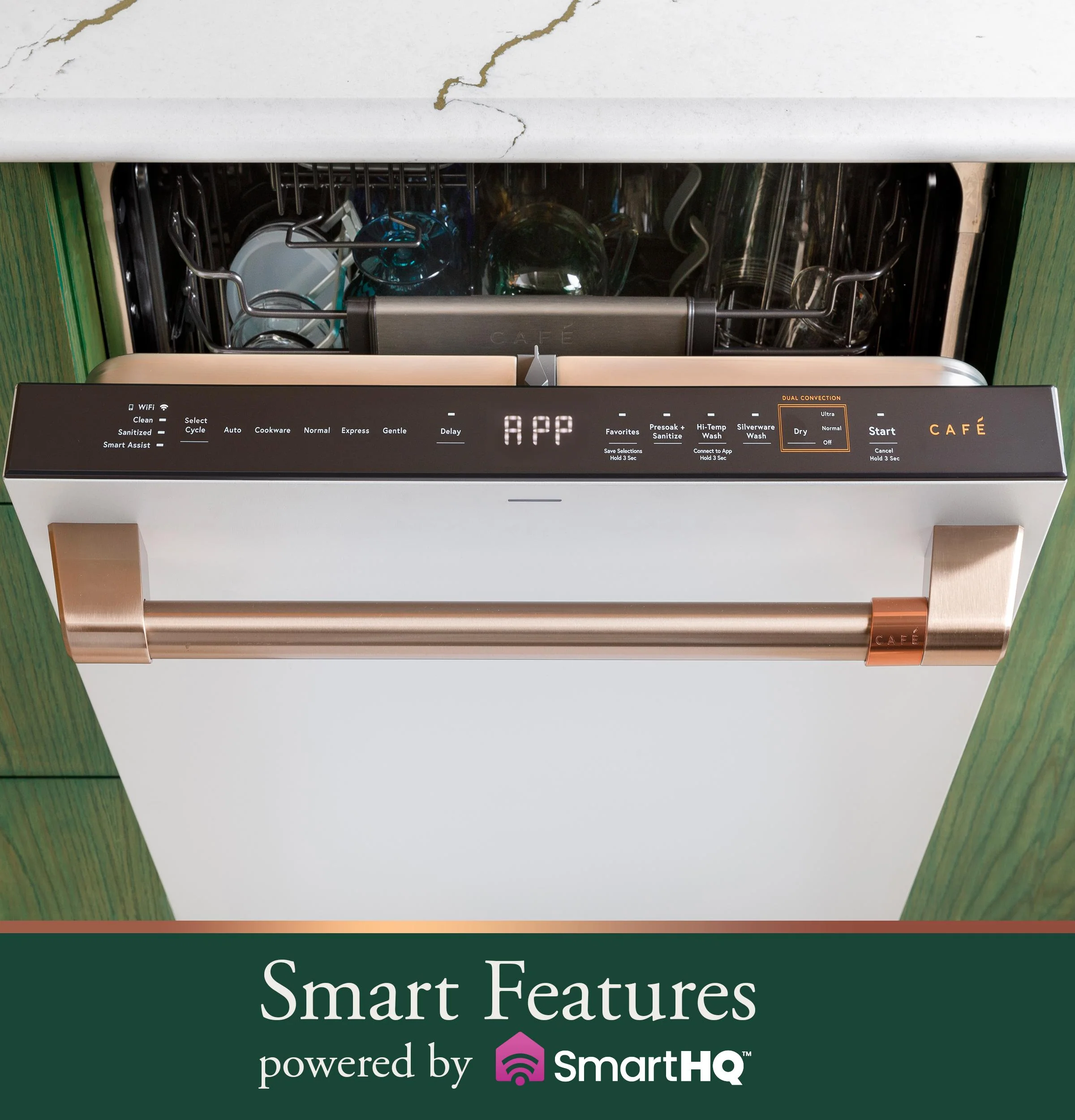 Cafe CDT858P2VS1 Café™ Customfit Energy Star Stainless Interior Smart Dishwasher With Ultra Wash Top Rack And Dual Convection Ultra Dry, 44 Dba - Image 19