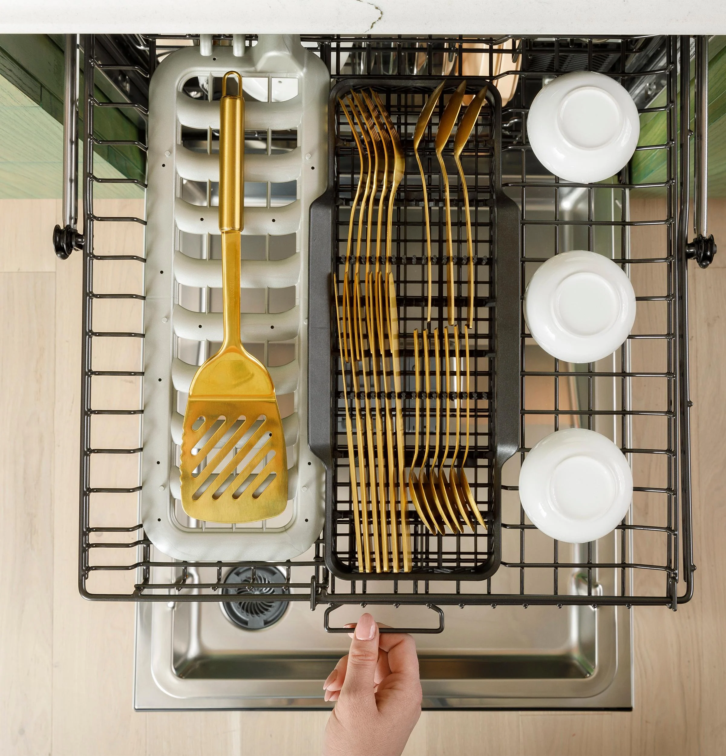 Cafe CDT858P3VD1 Café™ Customfit Energy Star Stainless Interior Smart Dishwasher With Ultra Wash Top Rack And Dual Convection Ultra Dry, 44 Dba - Image 27