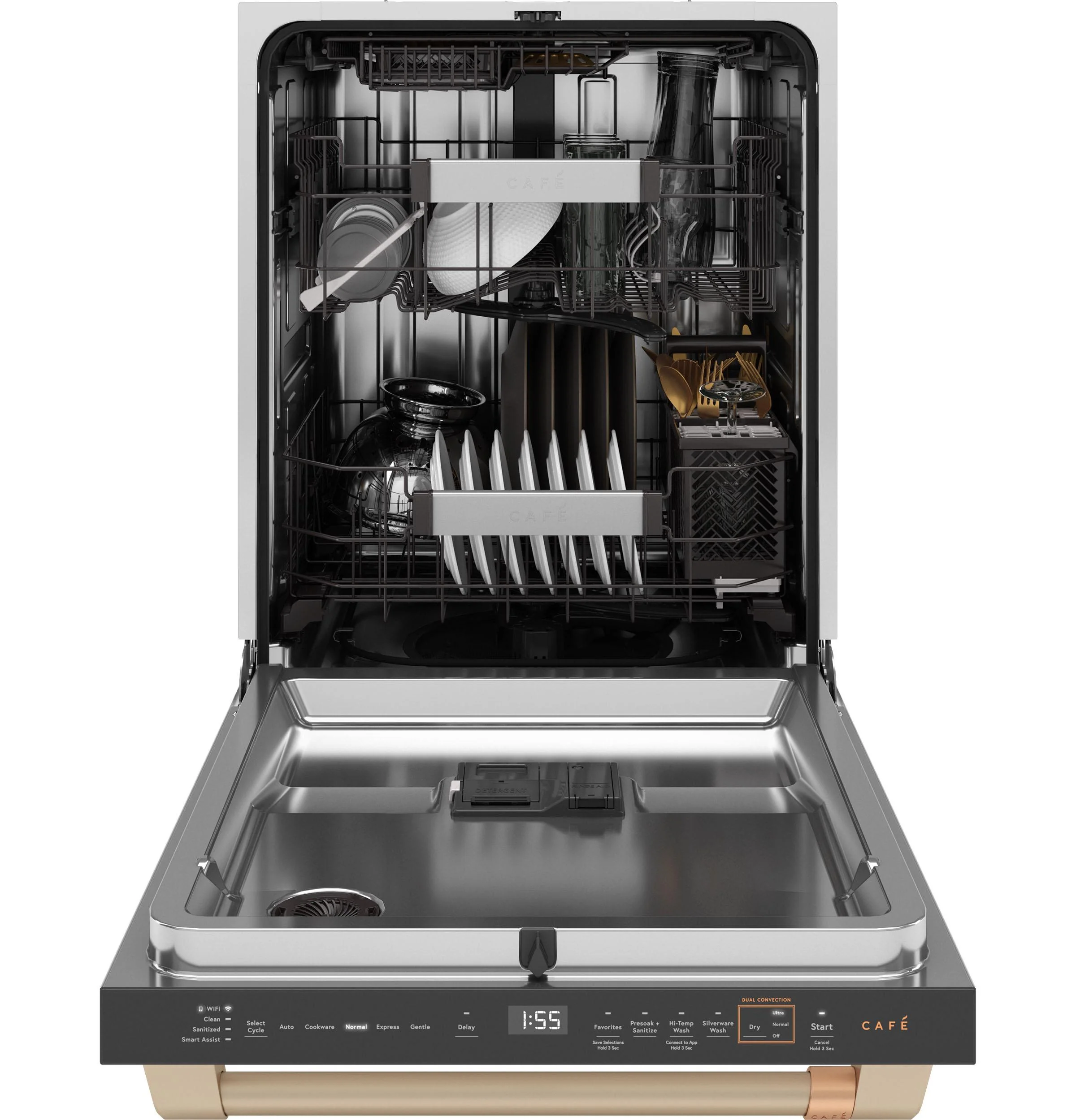 Cafe CDT858P4VW2 Café™ Customfit Energy Star Stainless Interior Smart Dishwasher With Ultra Wash Top Rack And Dual Convection Ultra Dry, 44 Dba - Image 3