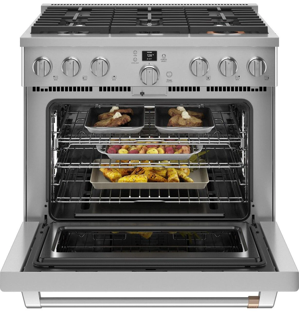 Cafe CGY366P2TS1 Café™ 36" Smart All-Gas Commercial-Style Range With 6 Burners (Natural Gas) - Image 4