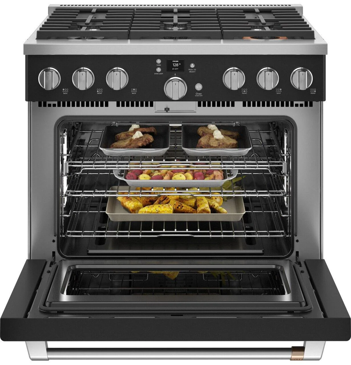 Cafe CGY366P3TD1 Café™ 36" Smart All-Gas Commercial-Style Range With 6 Burners (Natural Gas) - Image 4