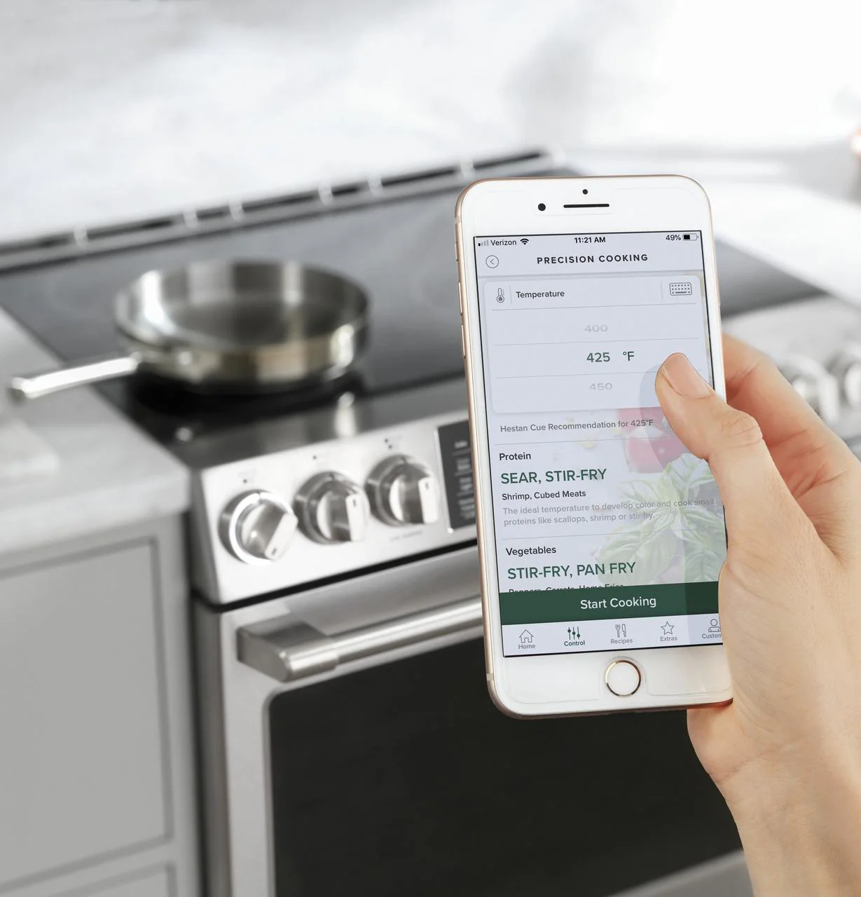 Cafe CHS90XP2MS1 Café™ 30" Smart Slide-In, Front-Control, Induction And Convection Range With In-Oven Camera - Image 11