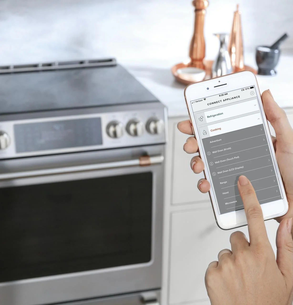 Cafe CHS90XP2MS1 Café™ 30" Smart Slide-In, Front-Control, Induction And Convection Range With In-Oven Camera - Image 8