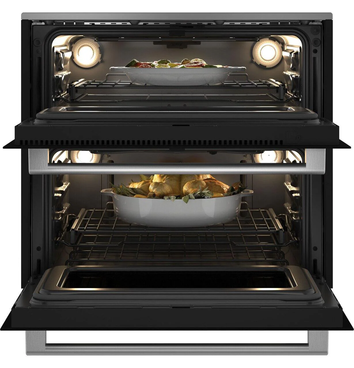 Cafe CTS92DM2NS5 Café™ 30" Smart Built-In Twin Flex Single Wall Oven In Platinum Glass - Image 4