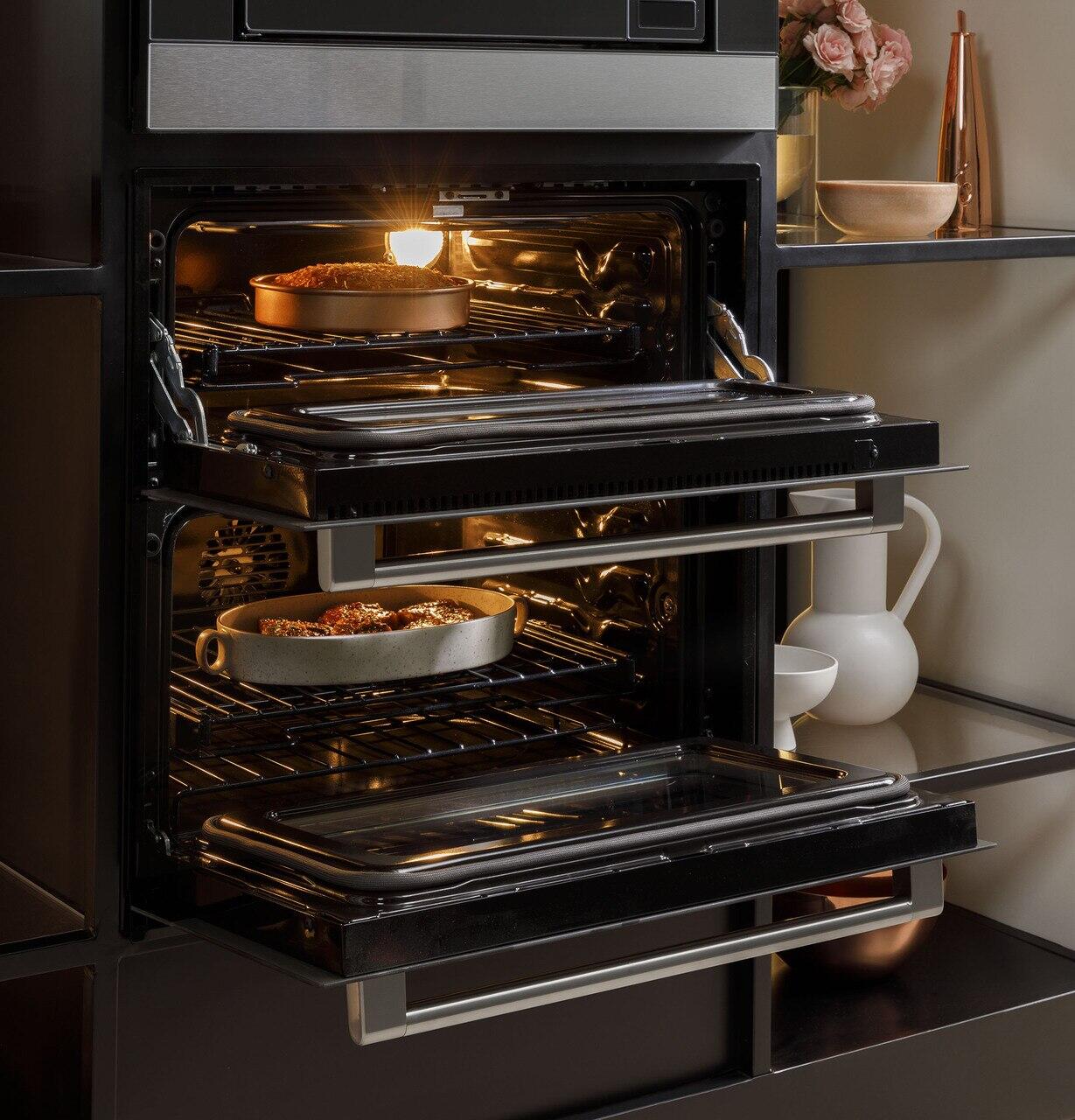 Cafe CTS92DM2NS5 Café™ 30" Smart Built-In Twin Flex Single Wall Oven In Platinum Glass - Image 6