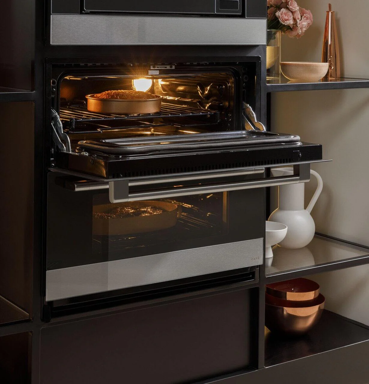 Cafe CTS92DM2NS5 Café™ 30" Smart Built-In Twin Flex Single Wall Oven In Platinum Glass - Image 7