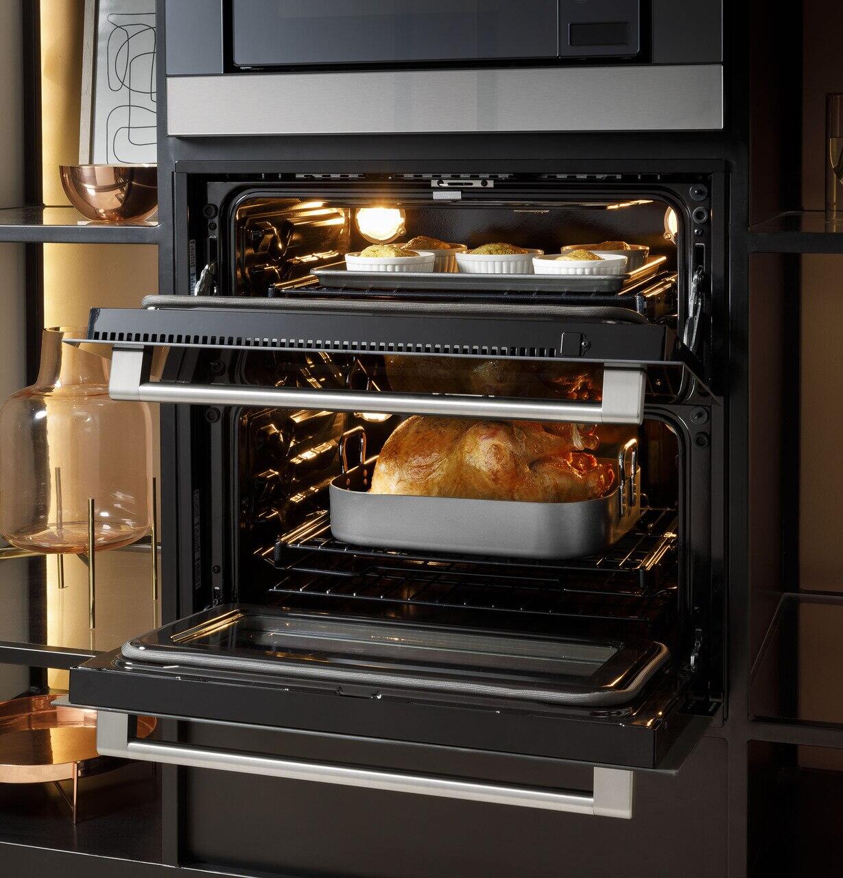 Cafe CTS92DM2NS5 Café™ 30" Smart Built-In Twin Flex Single Wall Oven In Platinum Glass - Image 9