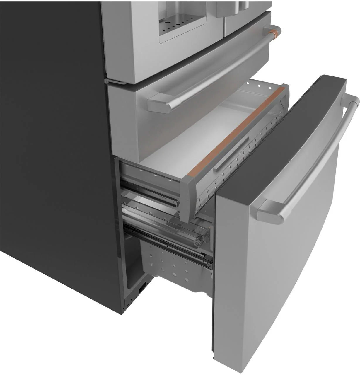 Cafe CXE22DP2PS1 Café™ Energy Star® 22.3 Cu. Ft. Smart Counter-Depth 4-Door French-Door Refrigerator - Image 7