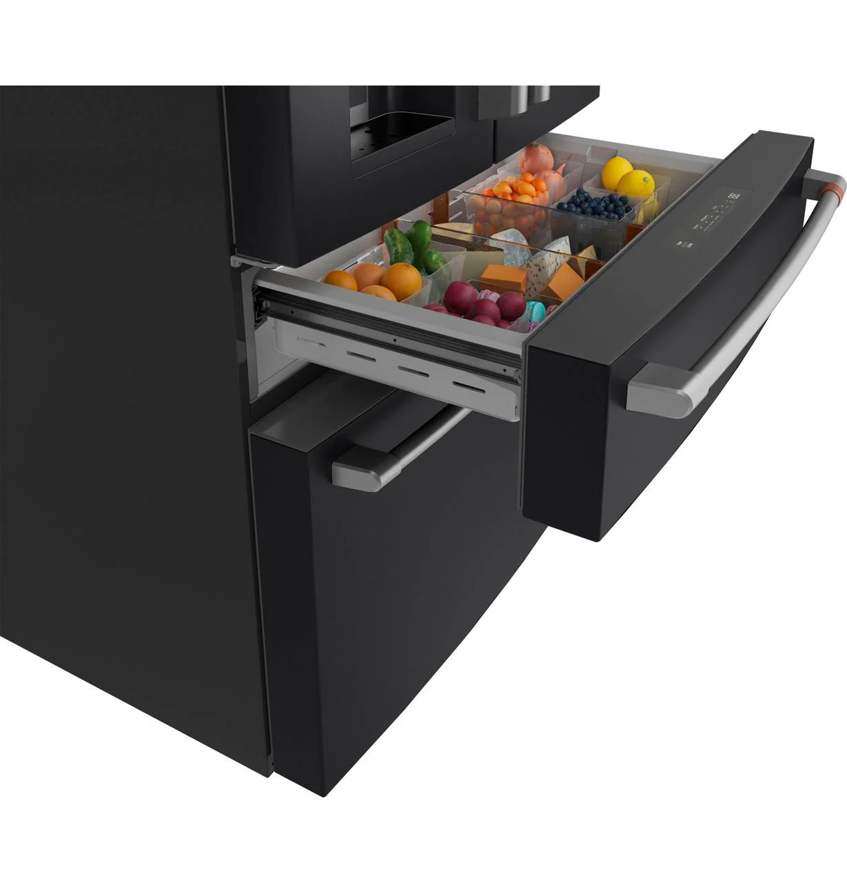 Cafe CXE22DP3PD1 Café™ Energy Star® 22.3 Cu. Ft. Smart Counter-Depth 4-Door French-Door Refrigerator - Image 8