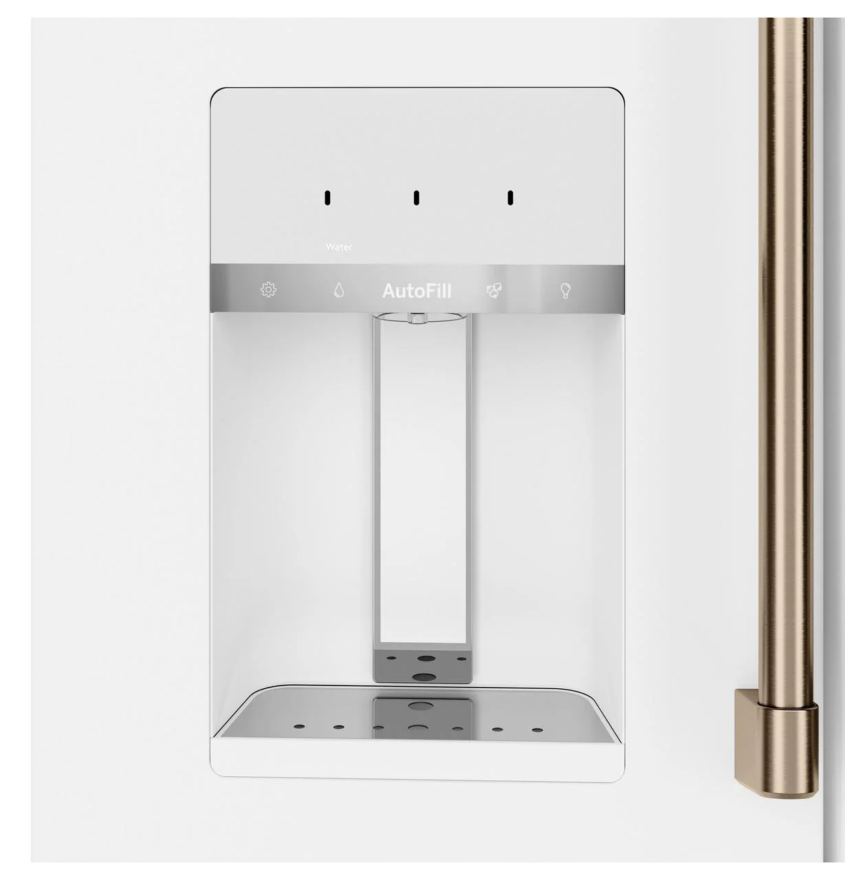 Cafe CXE22DP4PW2 Café™ Energy Star® 22.3 Cu. Ft. Smart Counter-Depth 4-Door French-Door Refrigerator - Image 10