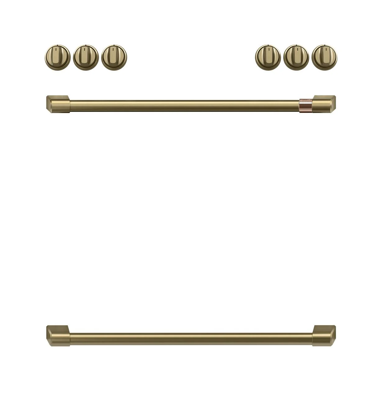 Cafe CXFCGHKPMCG Café™ Handle Kit - Range Brushed Brass - Image 3