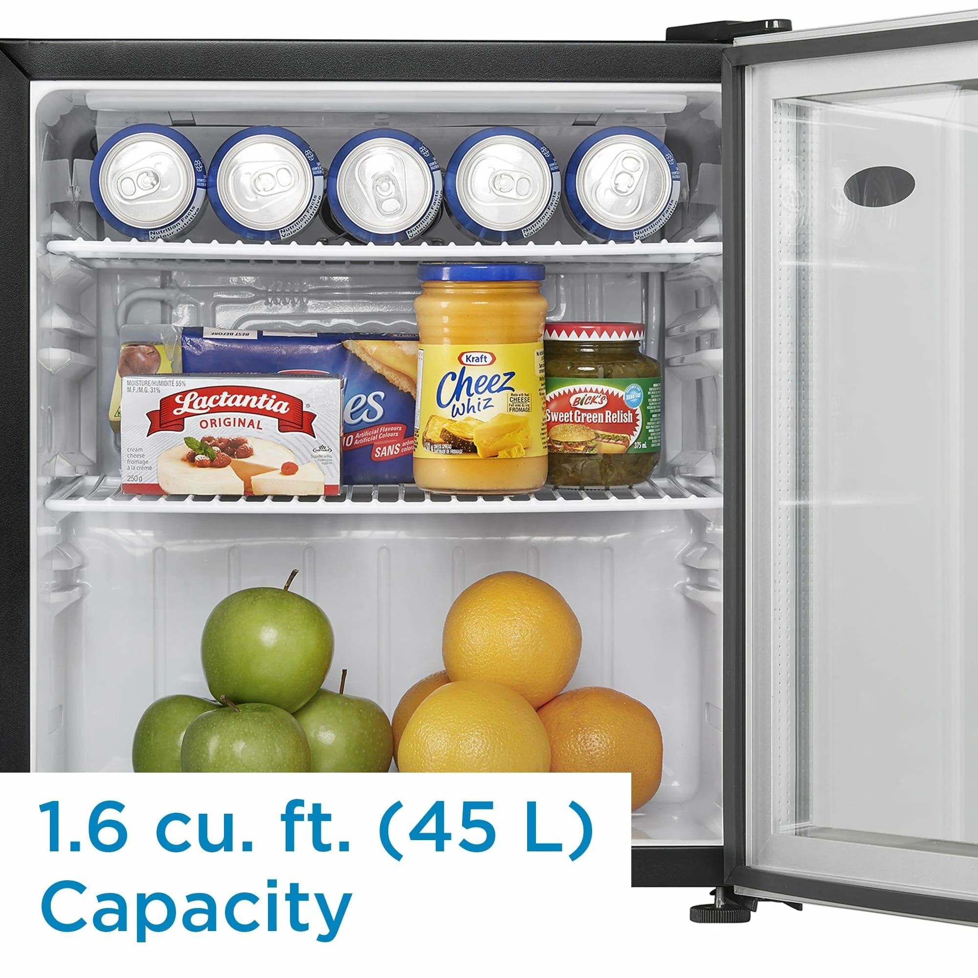 Danby DAG016A2BDB Danby 1.6 Cu. Ft. Compact Glass Door Fridge In Platinum - Image 5