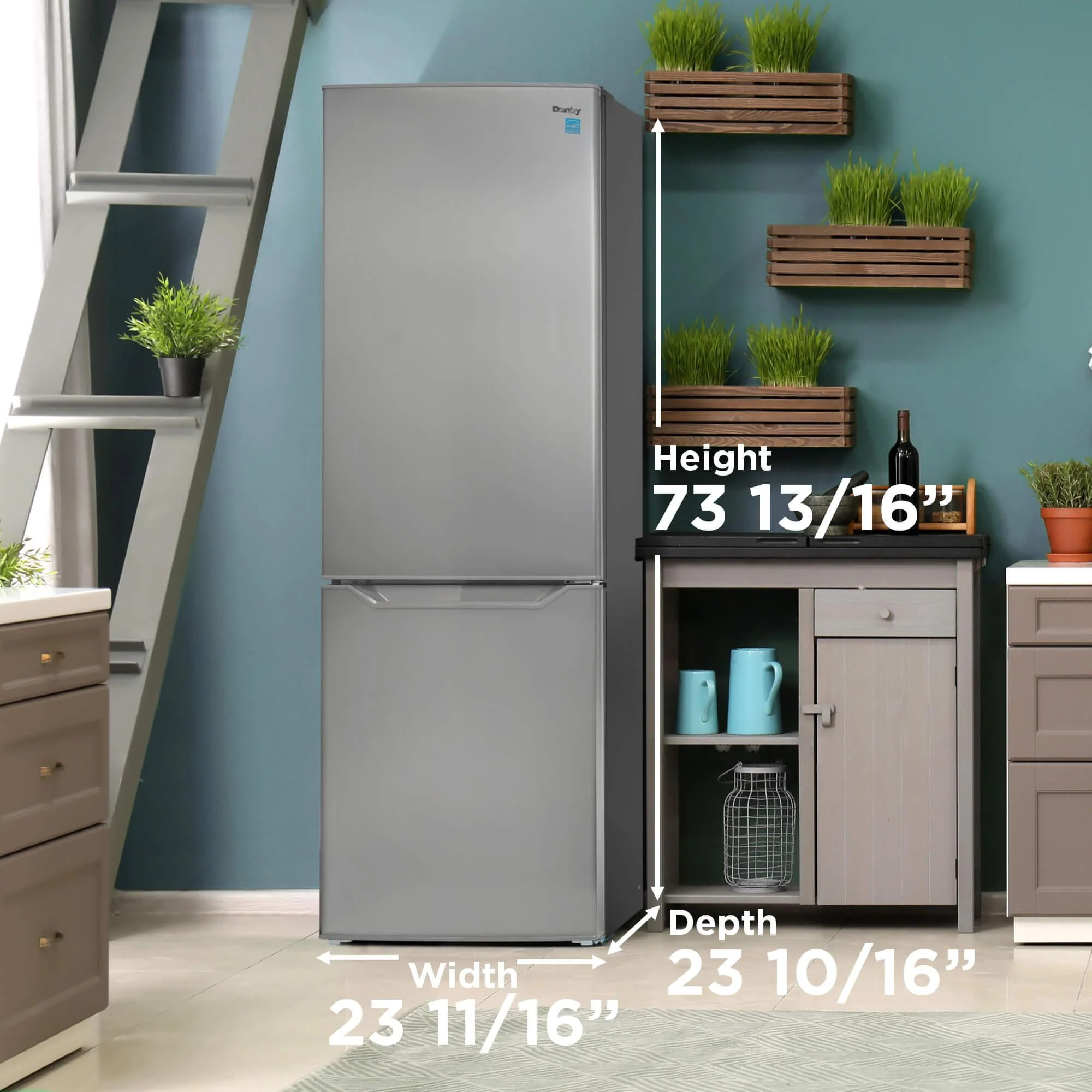 Danby DBMF100B1SLDB Danby 10 Cu Ft Bottom Mount Refrigerator - Image 11