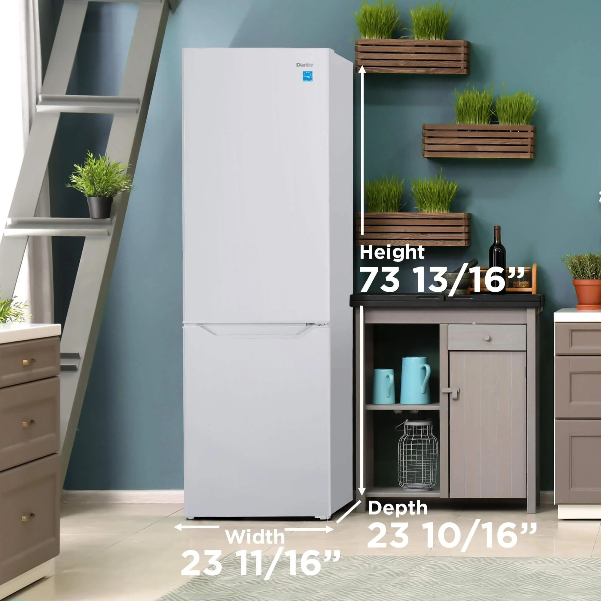 Danby DBMF100B1WDB Danby 10 Cu Ft Bottom Mount Refrigerator - Image 11