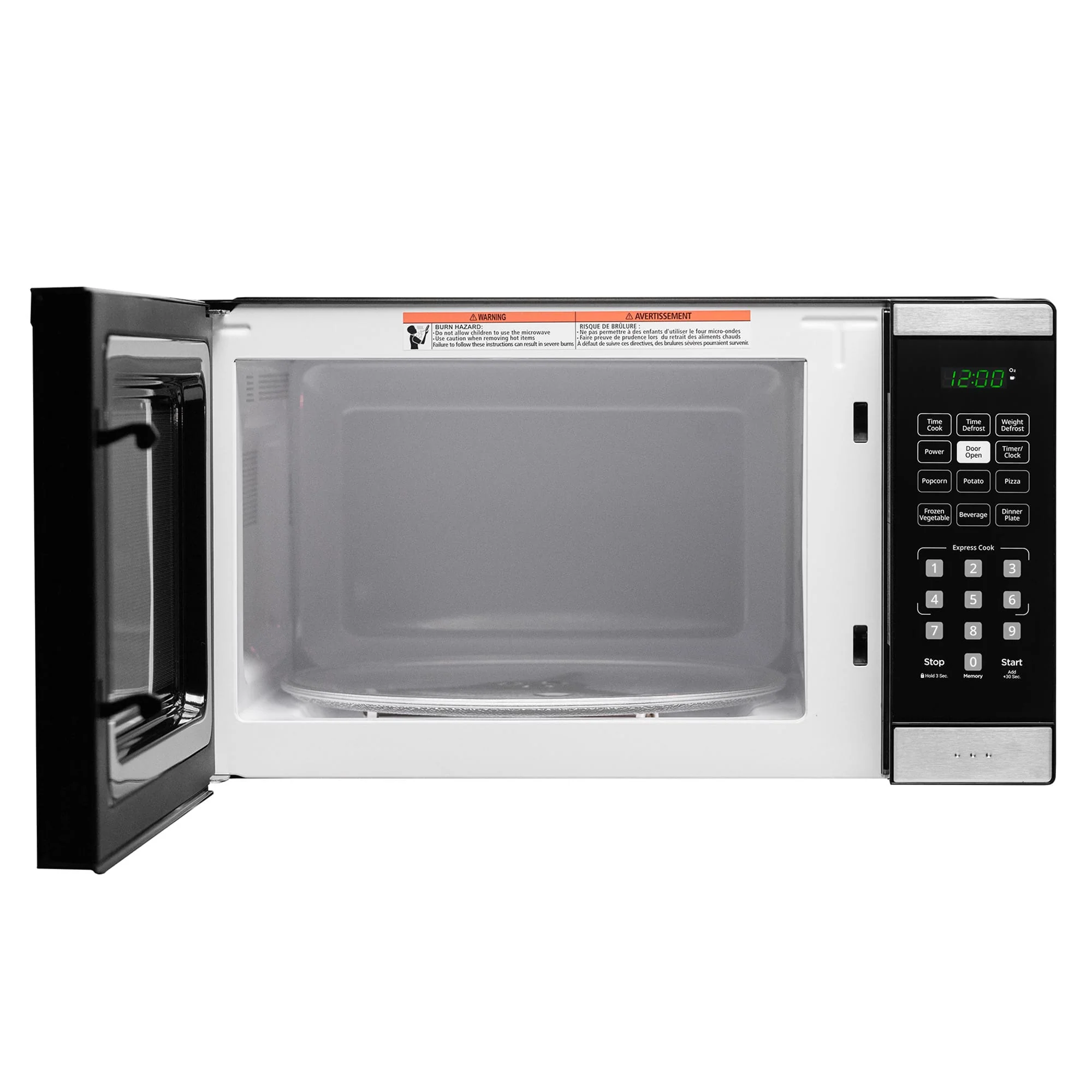 Danby DBMW1126BBS Danby 1.1 Cu. Ft. Countertop Microwave In Black And Stainless Steel - Image 7