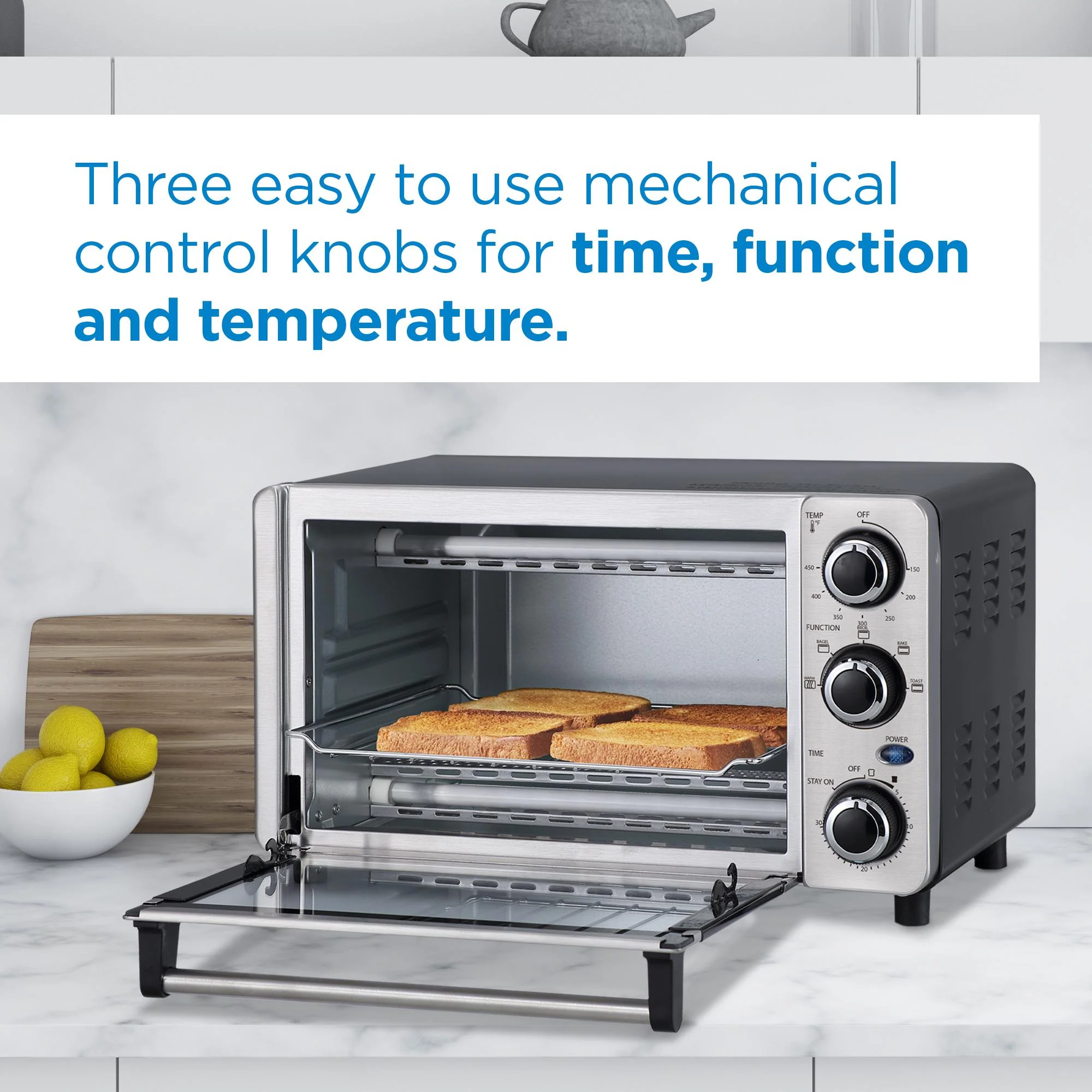 Danby DBTO0412BBSS Danby 0.4 Cu Ft/12L 4 Slice Countertop Toaster Oven - Image 6