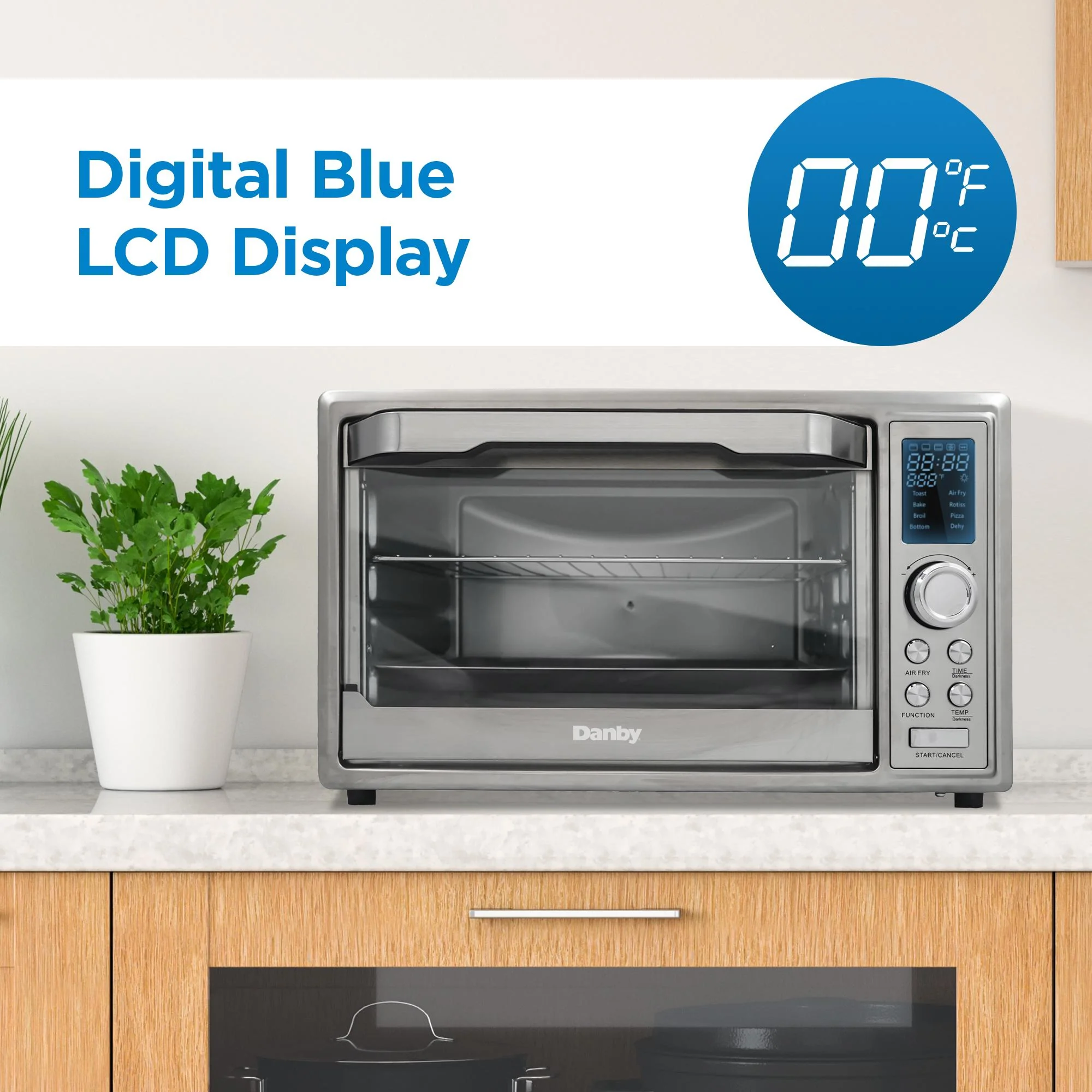 Danby DBTO0961ABSS Danby 0.9 Cu. Ft./25L Convection Toaster Oven With Air Fry Technology, Digital Lcd Display - Image 9