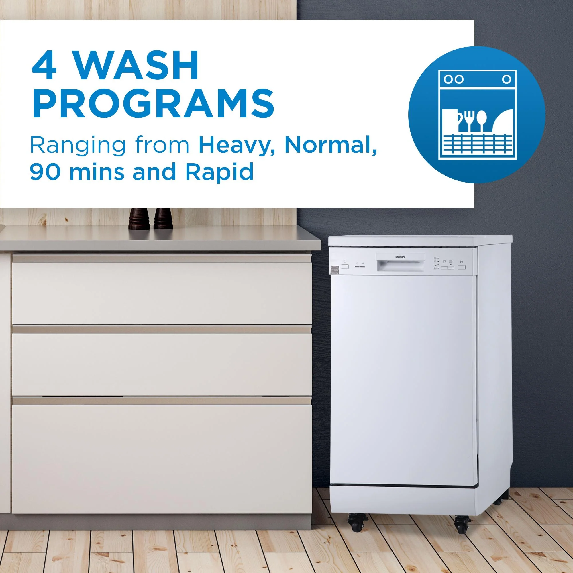 Danby DDW1805EWP Danby 18" Portable Dishwasher - Image 9
