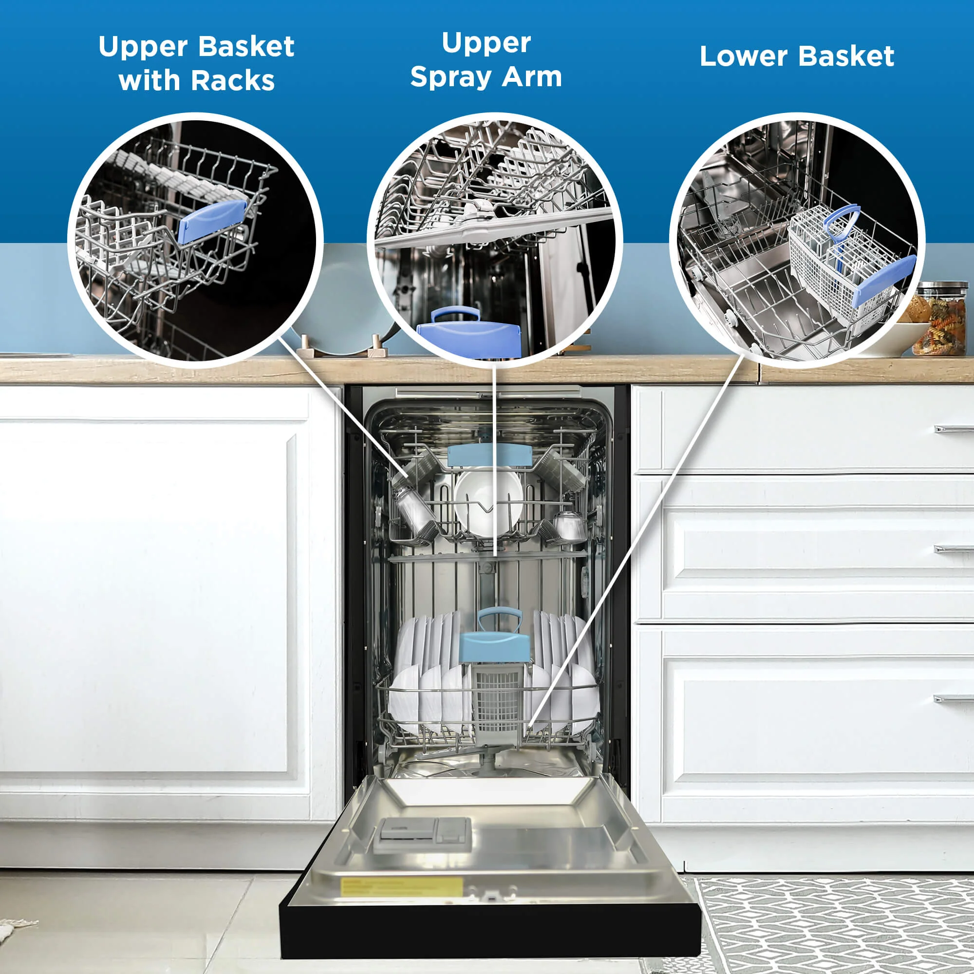 Danby DDW18D1EB Danby 18 Built-In Dishwasher With Front Controls (Black) - Image 6