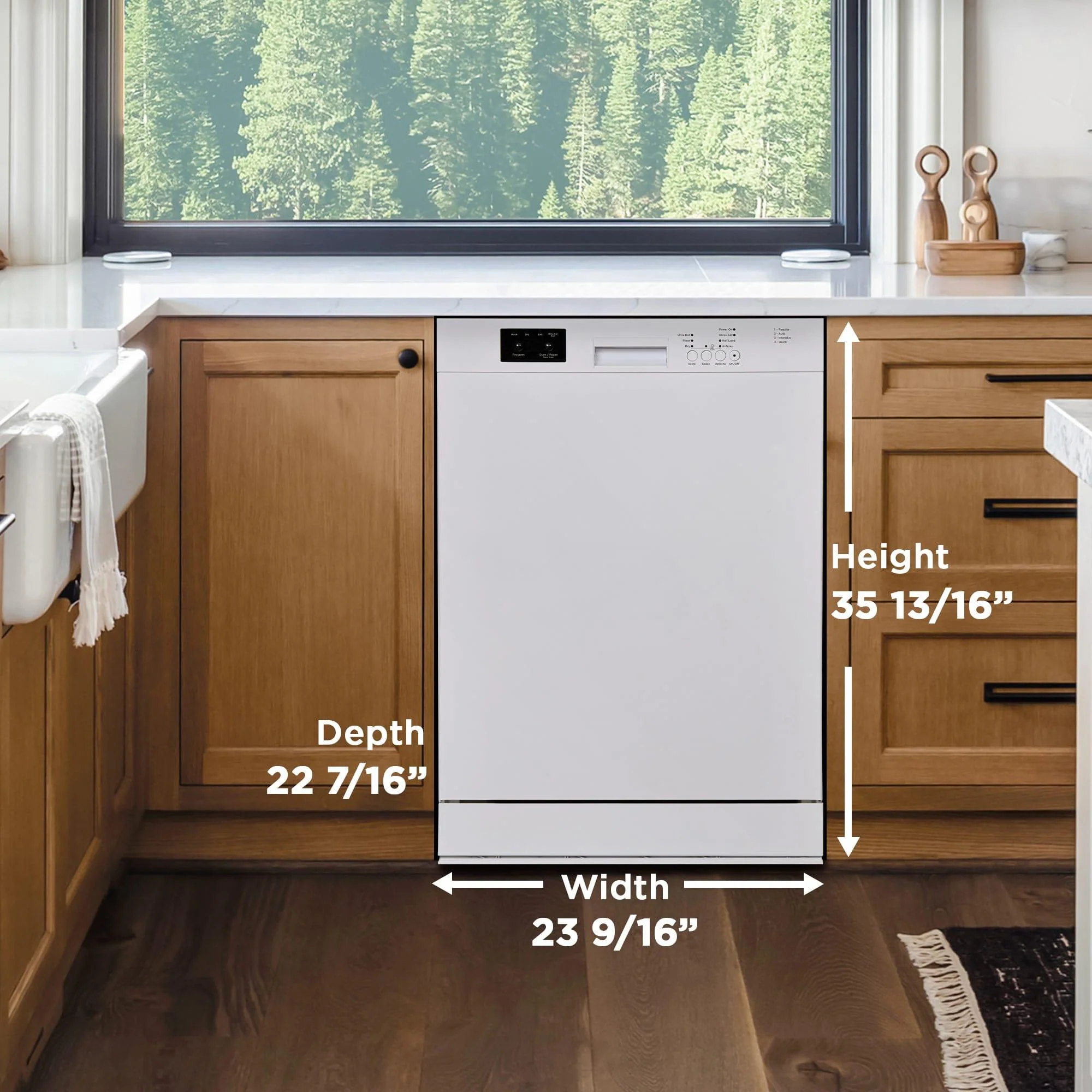 Danby DDW2400EW Danby 24" Wide Built-In Dishwasher In White - Image 13